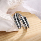 Ethnic Style Feather Ring for Women
