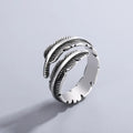 Ethnic Style Feather Ring for Women