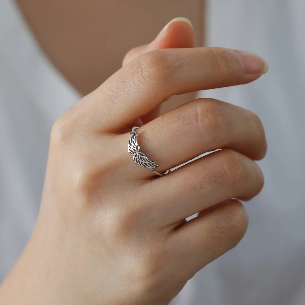 Anillo para mujer alas de ángel 