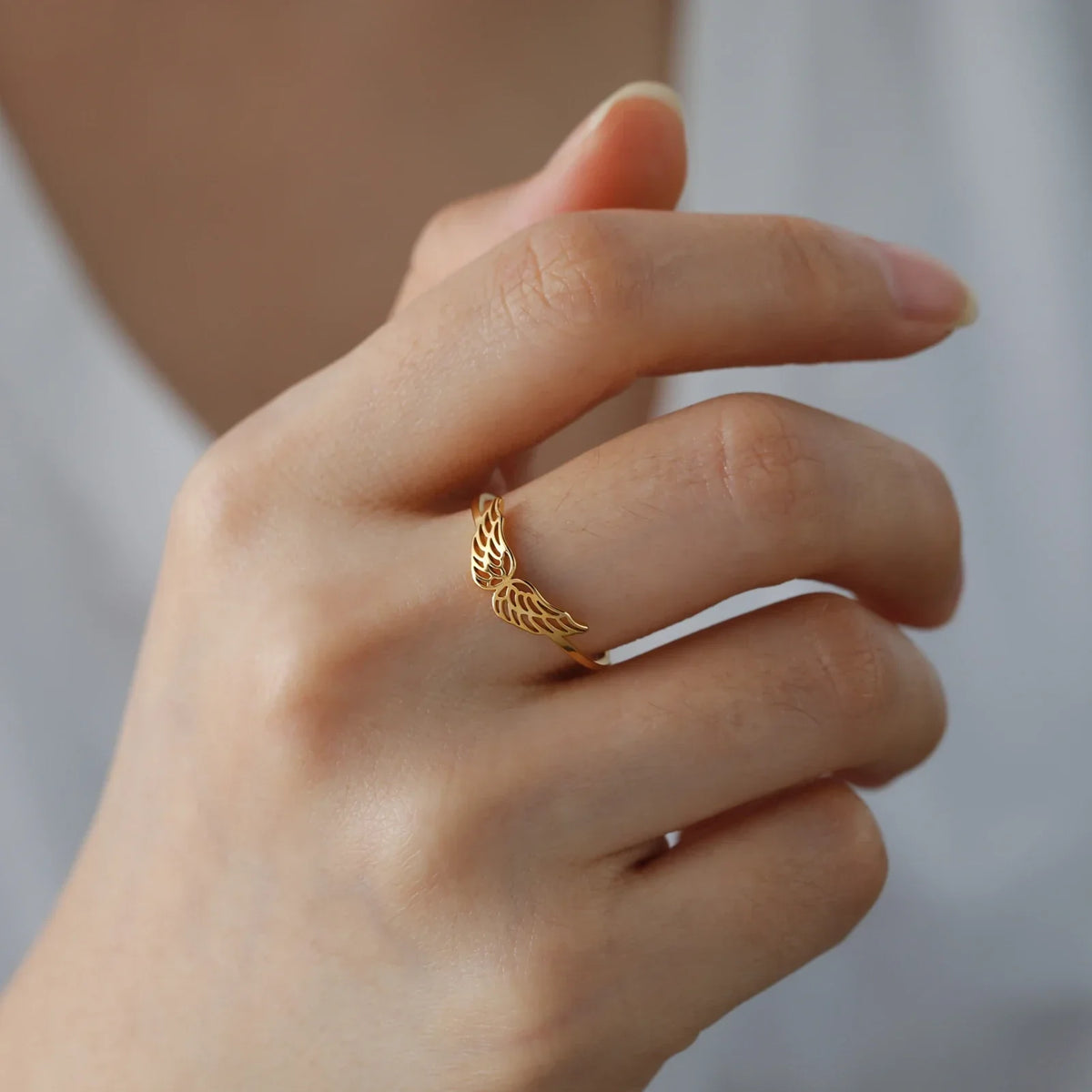 Anillo para mujer alas de ángel 
