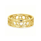 Bague pour femme avec étoiles de David symbolique juive or