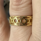 Women's ring with symbolic Jewish Star of David