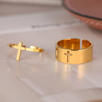 Bague pour Femme Croix Chrétienne or