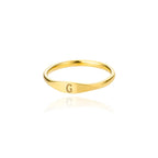 Bague femme initiale g
