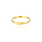 Women's initial letter ring