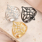 Anillo de Protección Nudo de Bruja Anillo Hombre Mujer Wiccano