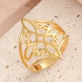 Anillo de Protección Nudo de Bruja Anillo Hombre Mujer Wiccano oro