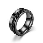 Black Men's Anti-Stress Rotating Ring