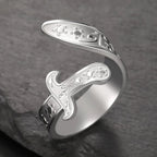 Bague avec épée Ali Zulfiqar symbole arabe argent