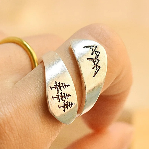 Bague Sapins et Montagnes
