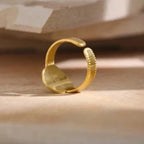 Anillo Sol Con Piedra Azul