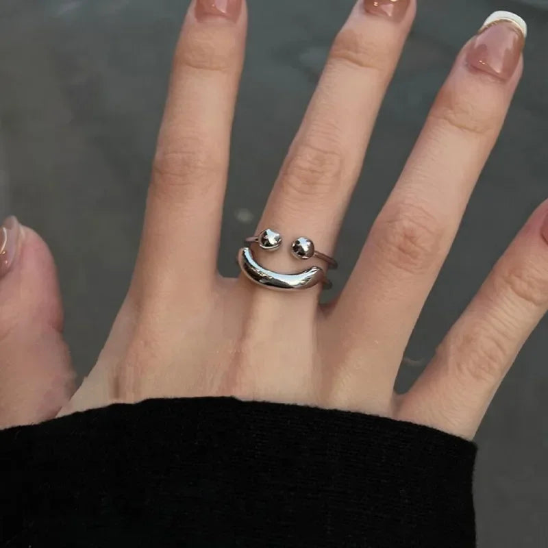Bague Sourire Smiley contre l'Anxiété