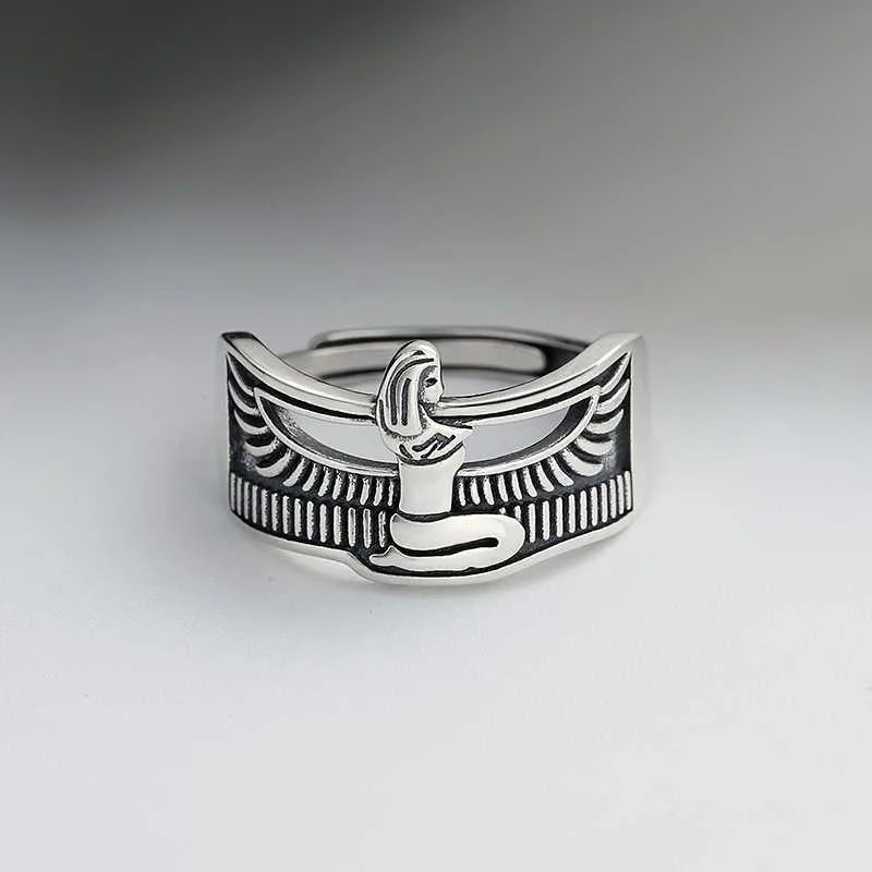 Ancient Style Cleopatra Queen of Egypt Ring