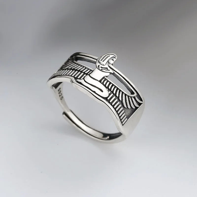 Ancient Style Cleopatra Queen of Egypt Ring