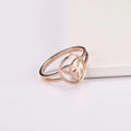Irish Trinity Knot Triquetra Ring rose gold