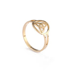 Irish Trinity Knot Triquetra Ring gold