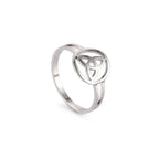 Irish Trinity Knot Triquetra Ring silver