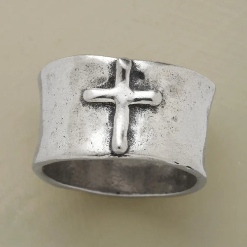 Vintage Christian Cross Ring
