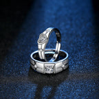Couples Rings Crystal Zircon Ring
