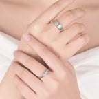 Couples Rings Crystal Zircon Ring for Women