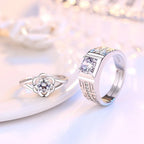Couples Rings Flower Ring