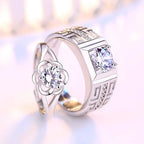 Couples Rings Flower Ring