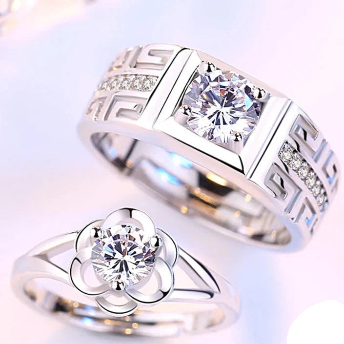 Bagues pour Couples Anneau Fleur femme