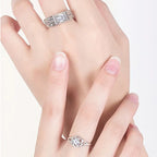 Couples Rings Flower Ring for Men