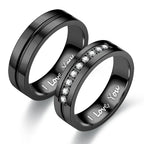 Couples Rings Love Ring Black