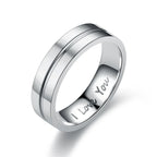 Couples Rings Love Ring Silver without Diamonds