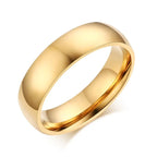 Couple Rings Heart Romantic Ring with Gold Zircon for Men