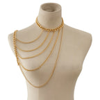 Women's Chain Shoulder Jewelry - Gold Clavicle & Shoulder