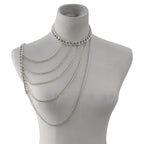 Women's Chain Shoulder Jewelry - Silver Clavicle & Shoulder