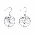 Boucle d'Oreille Arbre de Vie argent