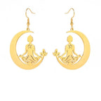 Pendiente de Budismo Meditación oro