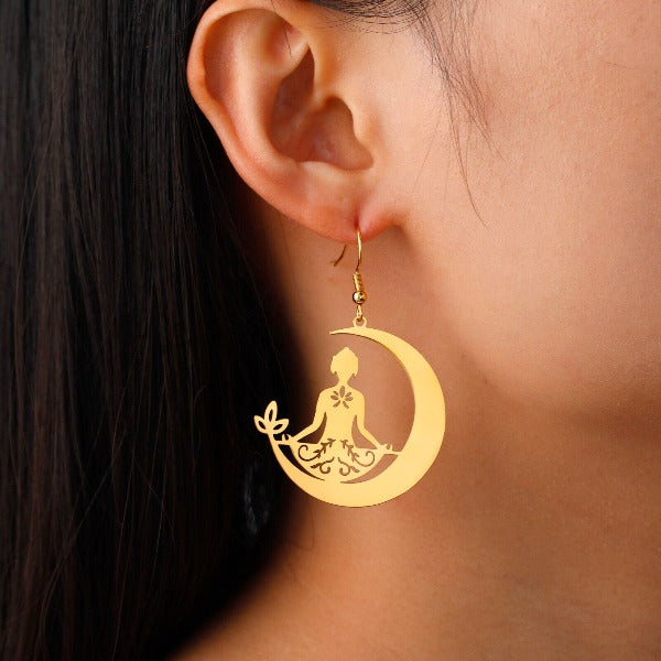 Pendiente de Budismo Meditación oro