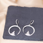 Silver Buddhist Earring