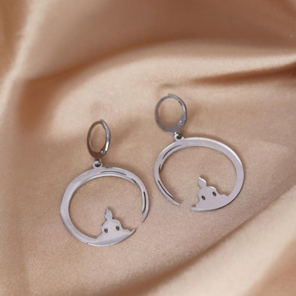 Silver Buddhist Earring