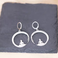 Silver Buddhist Earring