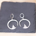 Silver Buddhist Earring