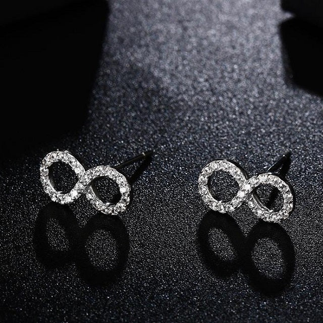 Silver Infinity Earring