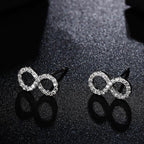 Silver Infinity Earring
