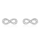 Silver Infinity Earring