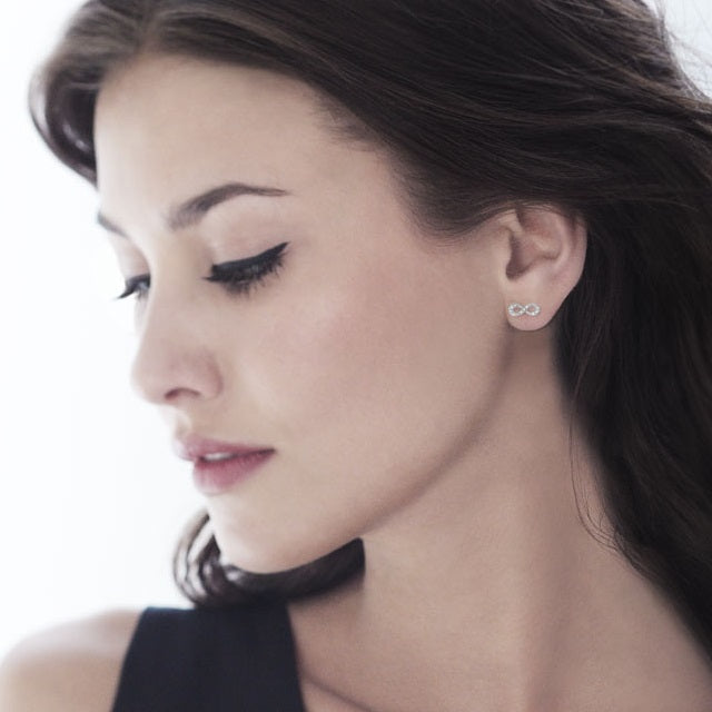 Silver Infinity Earring
