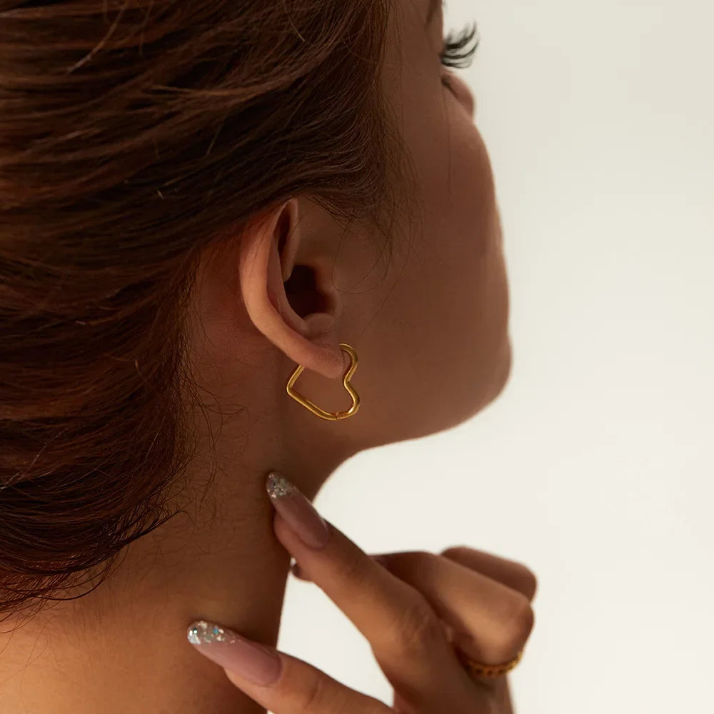 Pendientes de Aro Corazón Oro Mujer oro