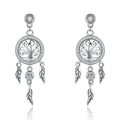 Pendientes Atrapasueños de Plata