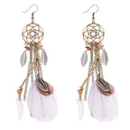 Dreamcatcher Feather Earrings