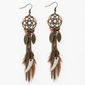 Dreamcatcher Feather Earrings