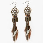 Dreamcatcher Feather Earrings