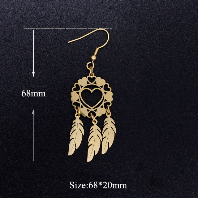 Pendientes Corazón Atrapasueños